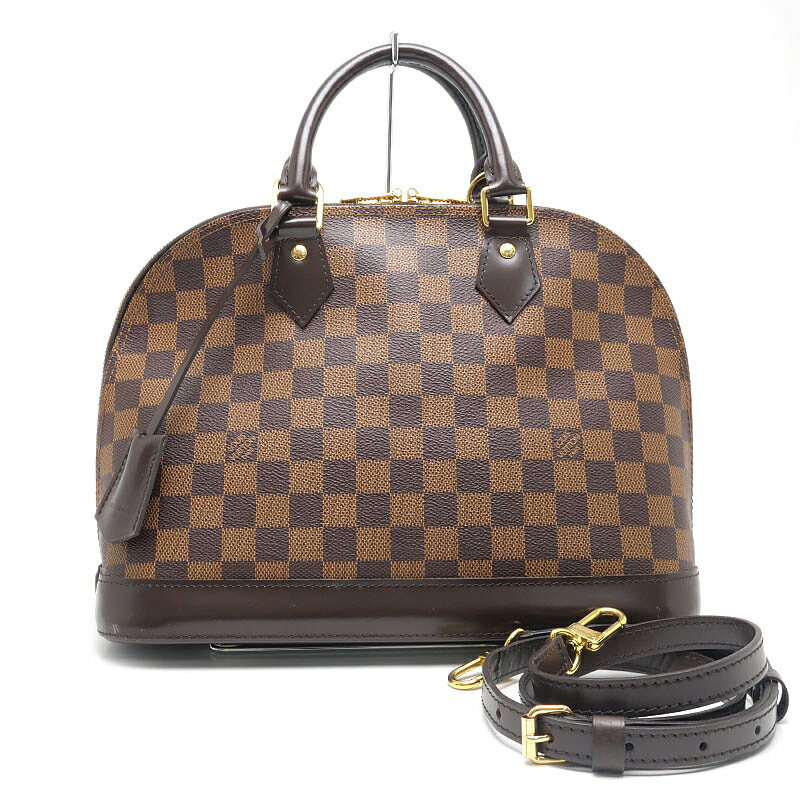 Rakuten - 【中古】ルイヴィトン Louis Vuitton LV アルマPM 2WAYハンドバッグ N51131 ダミエ ストラップ付【質屋鑑定品】