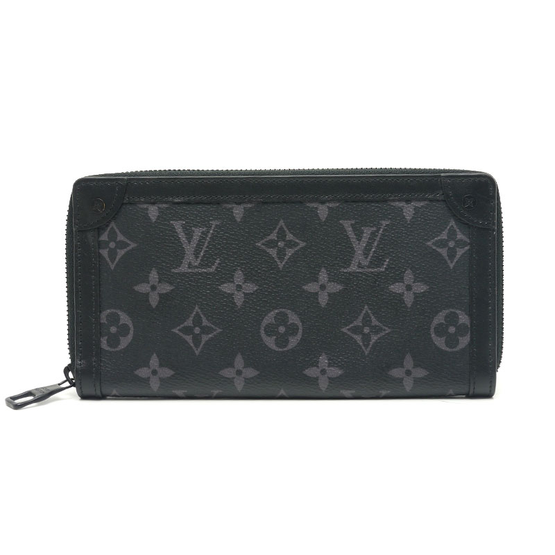乐天商城 - 【中古】ルイヴィトン Louis Vuitton LV トランクジッピー M80558 モノグラム・エクリプス ラウンドファスナー 長財布【質屋鑑定品】
