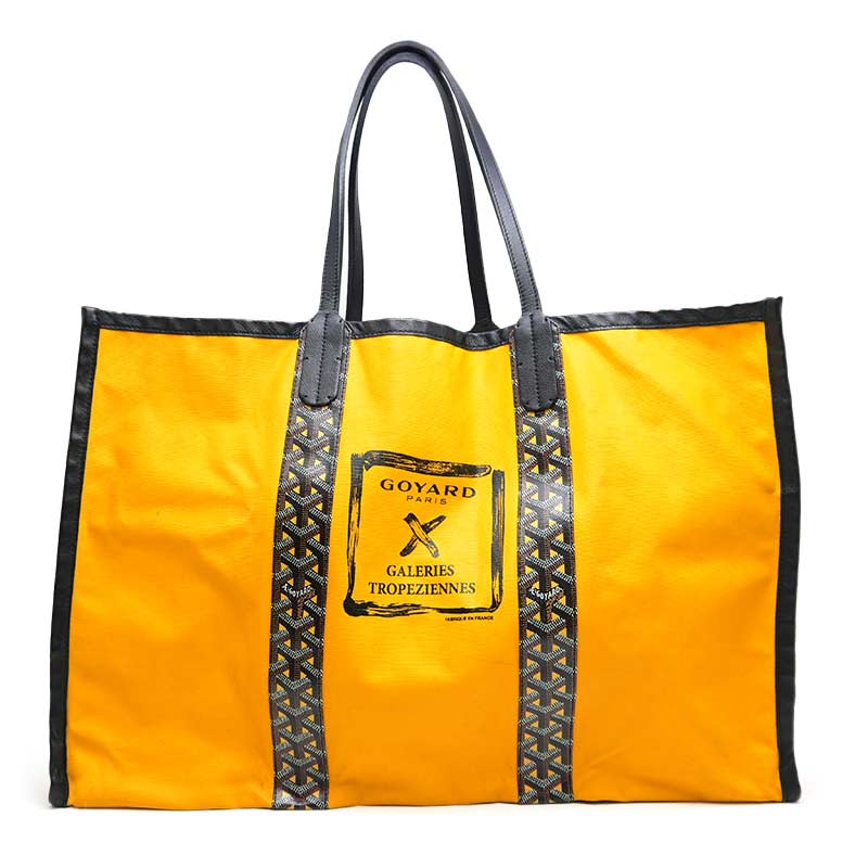 乐天商城 - 【中古】ゴヤール GOYARD ロズリン リバーシブルトートバッグ 大判 イエロー【質屋鑑定品】