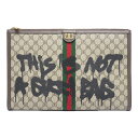 【中古】グッチ×バレンシアガ GUCCI×BALENCIAGA ザ ハッカー プロジェクト クラッチバッグ PVC×レザー 300個限定商品【質屋鑑定品】