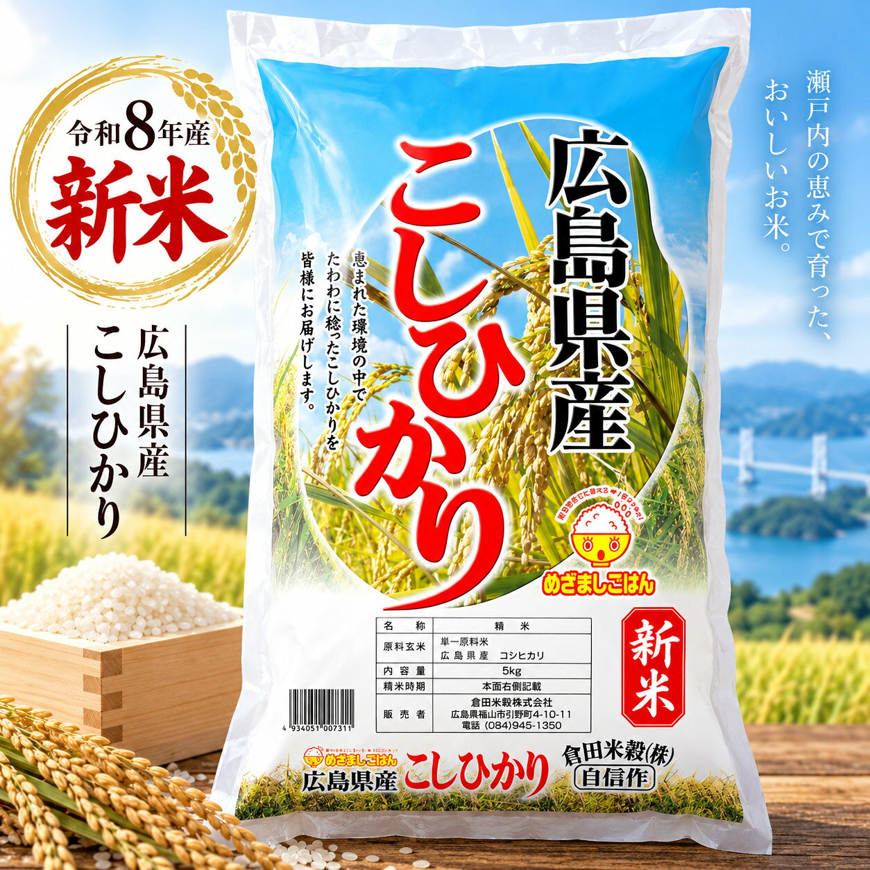 楽天市場】広島県産コシヒカリ5の通販