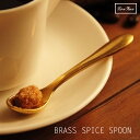 真鍮製 BRASS ティースプーン「スパイススプーン」/ カフェ 什器 ミニ【メール便発送可】