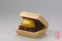 1個入 個包装 【 国産餅米100%素材 栗もなか 単品 】 熨斗紙対応不可 国産餅米100%のもなか種に栗丸ごと1粒と北海道産大納言小豆をサンド。