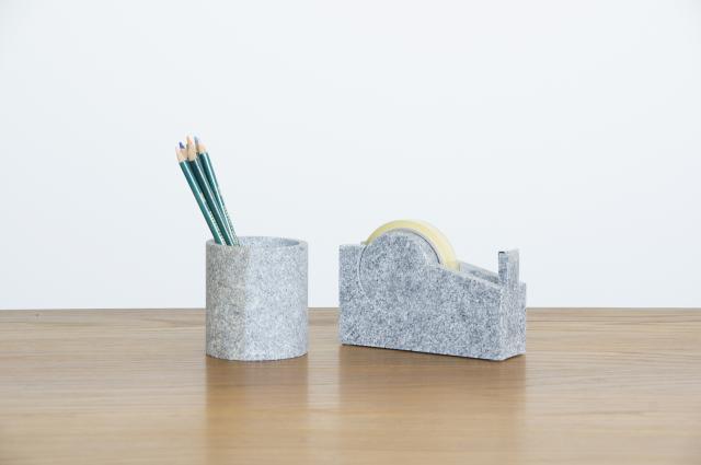 【AJI PROJECT】石のテープホルダー「COLUMN」テープカッター AJI PROJECT 香川県 アート インテリア 雑貨 文具 おしゃれ【庵治石】