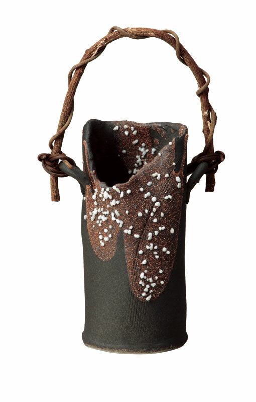 【送料無料】【smtb-kd】氷雪つる付花入・花器・花生け・花瓶【信楽焼】【特価】503-03