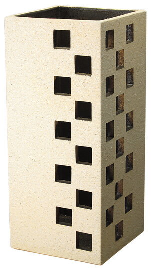 【送料無料】【smtb-kd】信楽焼 傘立て 「スクエアツートン傘立」 インテリア 陶器 焼物 陶芸品【522-04】