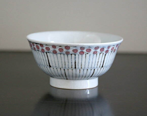 【砥部焼】染付古砥部文　どんぶり　花垣文　小【陶彩窯】
