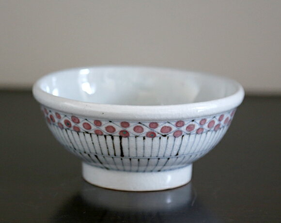 【砥部焼】染付古砥部文　玉縁鉢　花垣文　小【陶彩窯】