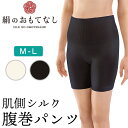 送料無料 シルク 腹巻きパンツ 絹のおもてなし 肌側シルク 腹巻パンツ‐日本製 レディース 3分丈 シームレス 無縫製 オールシーズン 冷え取り 腹巻きショーツ...