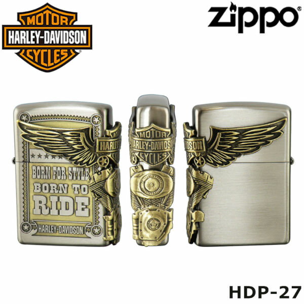 日本限定 正規品 ZIPPO HARLEY-DAVIDSON HDP-27 シリアルナンバー付 ジッポーライター ジッポー ジッポライター ジッポ Zippo ハーレー ダビッドソン ハーレー オイルライター 白頭鷲