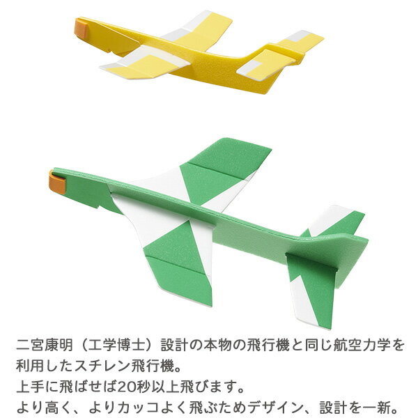 あおぞら 飛行機 ペーパークラフト スチレン飛行機 ウイングスプレーン フォレスト 紙飛行機 かみ飛行機‐二宮康明設計 飛行機 立体 組立式 スチレン 航空力学 よく飛ぶ あおぞら アオゾラ 知育玩具 2