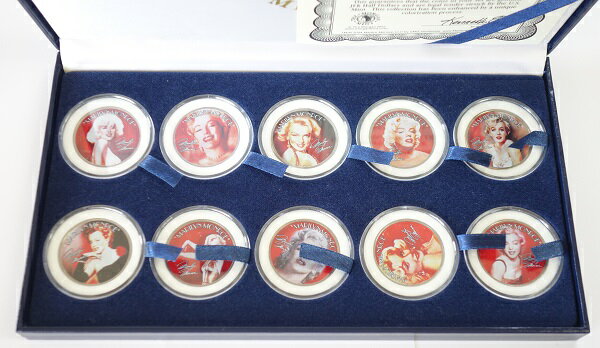 アメリカ　マリリンモンロー　50セントカラー白銅貨　2004年　10種セット