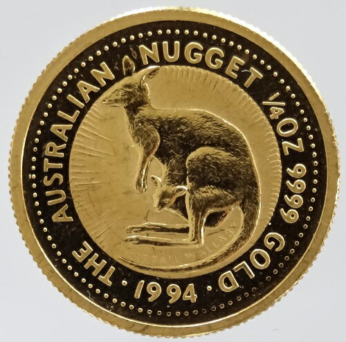 【楽天市場】【送料無料】オーストラリア カンガルー 1/4オンス 25ドル金貨 1994年：紅林コイン