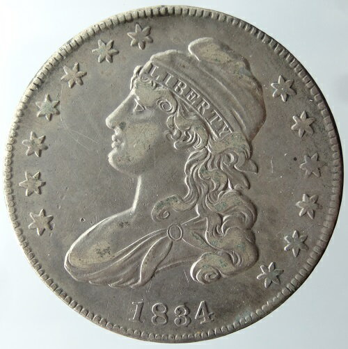 AJ CAPPED BUST Small date Small Letters 50Zg 1834N