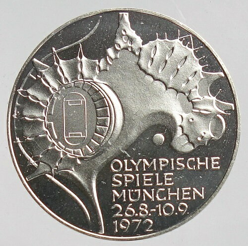 ドイツ ミュンヘン五輪（4次）10マルクプルーフ銀貨1972年