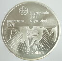 カナダ モントリオール五輪1976 6次 サッカー 10ドル銀貨 1976年未使用