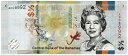 バハマ　エリザベス女王　1/2ドル紙幣　2019年　未使用