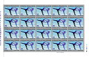 【切手シート】フィギュアスケート世界選手権大会記念　ペア競技　50円20面シート　昭和52年（1977）