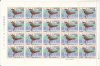 【切手シート】特殊鳥類シリーズ　第3集　オオセッカ　60円20枚　昭和59年（1984）