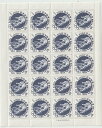 【切手シート】【第5次】東京オリンピック募金 東京大会自転車 5円20面シート 昭和38年(1963)