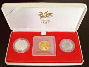 平成9年（1997年）長野冬季オリンピック1998　【2次】3点貨幣セット