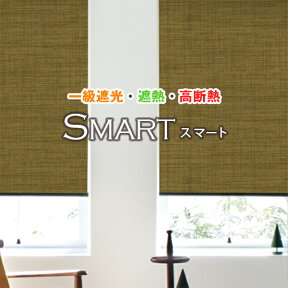 【最大1888円OFF】4/24 20:00～4/27 9:59一級遮光・遮熱・高断熱ロールスクリーン「SMARTスマート」オシャレに節電対策・遮熱・断熱・プライバシー保護 サイズ:幅121～160cm×丈201～240cm ロールスクリーン