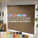 【最大5022円OFFクーポン】1/9 20:00〜1/17 9:59遮光・防炎・抗菌・消臭ロールスクリーン「SMART PROOF」 サイズ:幅161〜200cm×丈81〜120cm 防炎ロールスクリーン