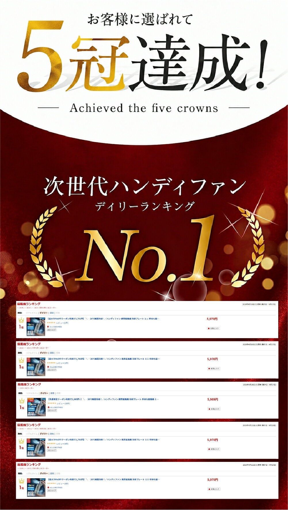 【最大70%OFFクーポン利用で1,970円】 ＼ ‐26℃瞬間冷却！／ハンディファン 冷却プレート ミニ扇風機 手持ち扇風機 ミニ ハンディーファン 4WAY 静音 199段階 ハンディ扇風機 7000mAh大容量 5枚羽 携帯扇風機 高速暴風 小型 卓上 強風 冷却モード 日本製高速モーター 軽量