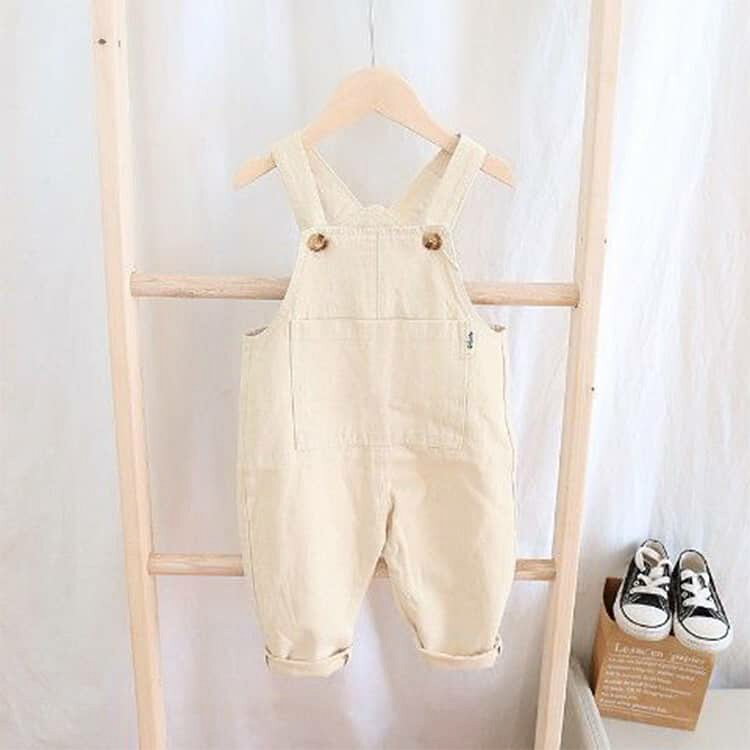 ベビー服 オーバーオール サロペット 100％綿 ベビー キッズ 男の子 ロンパース 赤...