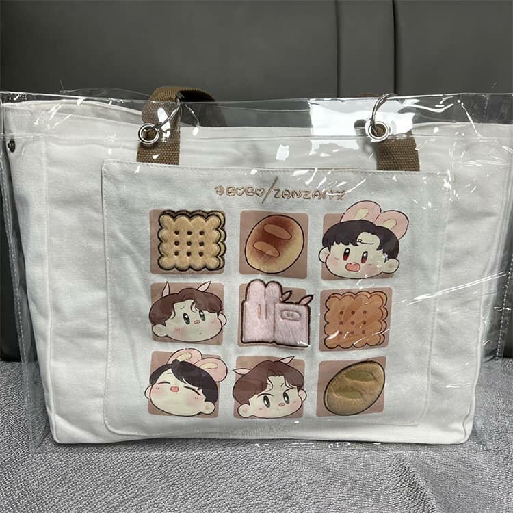 2枚セット クリアバッグ 防水カバー トートバッグ カバー かばん保護 防水 透明バッグ リフティングリング付き 肩掛け 大容量 男女兼用 イベント梅雨対策 海 プール ジム スイミング 旅行 アウトドア ビジネス 推し活 送料無料 3