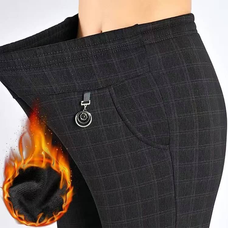 70代 ズボン レディース パンツ 60代 スラックス 秋冬 シニア シニアファッション ゴムウエスト ストレッチ シニアファッション 中厚 おばあちゃん 服 小柄 女性 冬 80代 婦人 90代 厚手 高齢者 シニアパンツ 春 秋 ボトムス 暖かい お出かけ 敬老の日 プレゼント kuresonstore-10018156 クレソン サンプル画像3