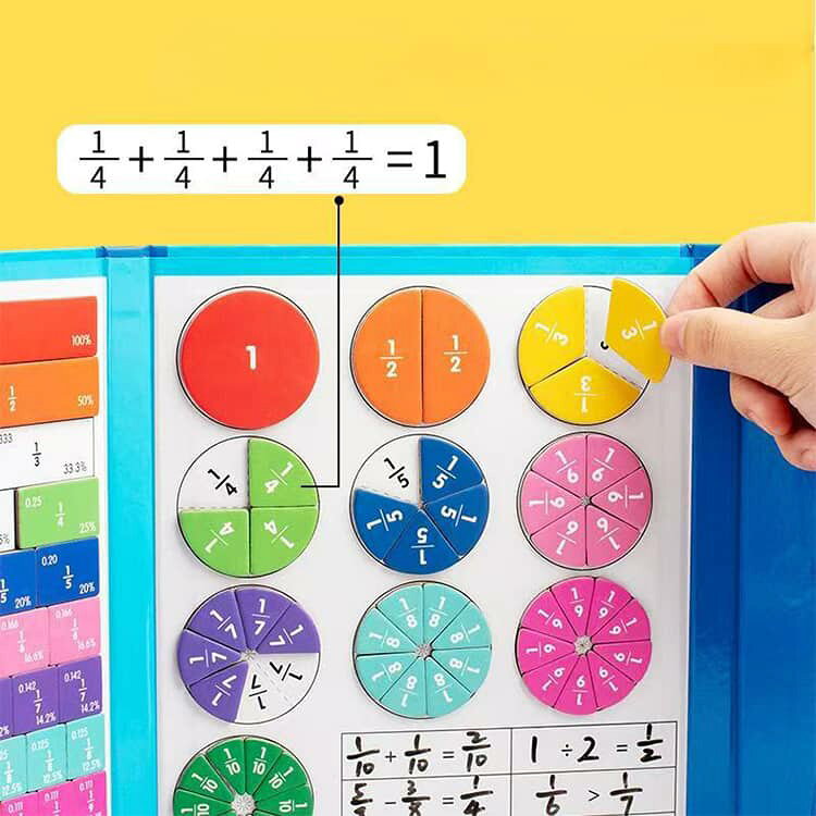 塗り絵 マグネット ギフト プレゼント 知育おもちゃ 分数学習 分数 子ども 幼児 恐...