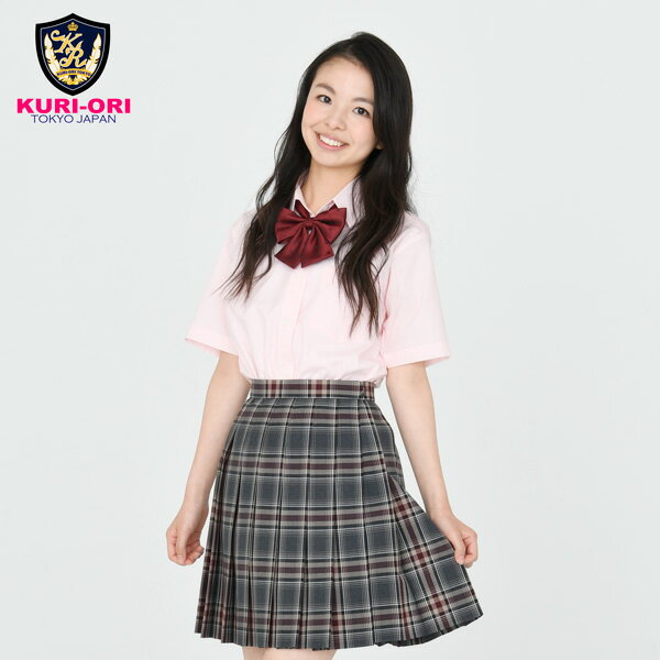 【SALE】KURI-ORI[クリオリ]オリジナルリボンタイ KRR31エンジモノグラム【日本製】【セール30%OFF】制服リボン