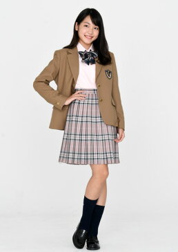 KURI-ORI★クリオリ【ウエスト90cm〜】【大きいサイズ】スカート丈64cmまで【ロングスカート】スリーシーズンKR374 ピンクタータン制服プリーツスカート【日本製】【送料無料】冬服 車ヒダ【式服】【学生フォーマル】