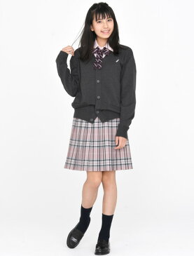 KURI-ORI★クリオリ【ウエスト90cm〜】【大きいサイズ】スカート丈64cmまで【ロングスカート】スリーシーズンKR374 ピンクタータン制服プリーツスカート【日本製】【送料無料】冬服 車ヒダ【式服】【学生フォーマル】