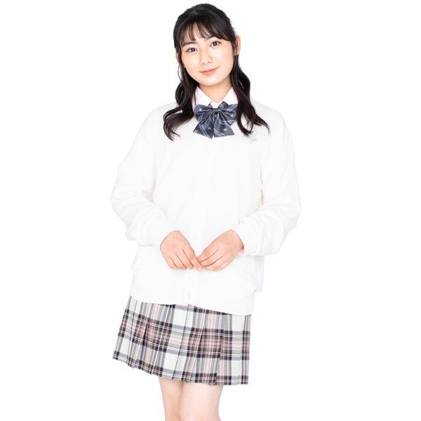 冬制服スカート【クリームピンクチェック】ウエスト60・63・66・69・72大きいサイズ75・80・85cm丈42・48・54・65【日本製】チェックスカート　プリーツスカート車ひだスカート スクールスカート 式服 自由制服 春秋冬スリーシーズンKURI-ORI【クリオリ】KR383