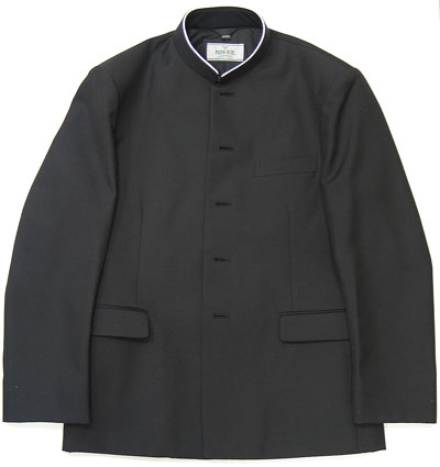 【SALE】サイズ出しできる学ラン トリプルアップ詰襟 黒 学生服上着【日本製】バスト・袖丈・アームホール・着丈が伸ばせる!サイズ180Aのみ