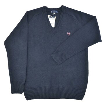 【SALE!!40%OFF!!】トンボ学生服【OLIVE des OLIVE school】女子用アクリル×ウール セーター・6ゲージ厚手タイプサイズS・Lネイビー×ピンククラウンマーク JN713-88オリーブ デ オリーブ スクール オリオリ【セール】