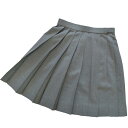 夏制服スカート【グレー無地】ウエスト60・63・66・69・72大きいサイズ75・80・85・90・95・100cm丈42・48・54・57【日本製】車ひだスクールスカート プリーツスカート グレーサマースカート 式服 自由制服KURI-ORI【クリオリ】SKR250