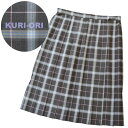大きいサイズ 夏制服スカート【グレー×ブルー×ピンクタータンチェック】 ウエスト90cm丈65まで・ご希望の丈に裾上げ【日本製】車ひだスクールスカート プリーツ...