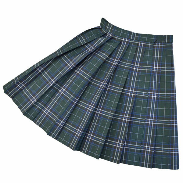 KURI-ORIのスカートは、学校制服用のオリジナル布地を、日本国内の専門工場でプリーツ加工・縫製しています。 夏季は平織のサマーウールスカートで涼しく軽やかにお過ごしください。 学校制服と同じ仕様なので、発色良く、耐久性が高い生地を、十分に重なりのあるプリーツで仕上げています。 サイズの合うウエストサイズと、シーンにマッチする丈をお選びください。 ■仕様 　車ひだ・ウエストアジャスター 　（表示サイズを中心に、前後2センチ程度ずつ調節可能） 　ポケットひとつ・裏地ナシ 　※出荷時は型崩れを防ぐため、仕付け糸で留めてあります 　　ご試着後、ご着用時にはずしてください ■素材 　ポリエステル70％ウール30％ 　平織りの布地で6月から9月いっぱいが着用の目安です ■洗濯表示 　　ご家庭でお洗濯できます（40℃を限度とした非常に弱い洗濯）洗濯機の場合は、ひだを整えてネットに入れ、手洗いモード・おしゃれ着モードで洗ってください。 ■サイズ 　ウエストは表示サイズぴったりに出来上がっています。 　ご購入前に、必ずメジャーでご自分のサイズをご確認ください。 　（市販の婦人服サイズとは異なりますので、ご注意下さい） 　スカート丈は、ベルト下から裾までの長さです。 モニター環境等により実際の色と見え方が異なることがございます 在庫管理には十分注意しておりますが、 店頭販売もしておりますので 注文が集中した場合などは、在庫切れ、完売を起こすことがございます この商品は宅配便でのお届けです。メール便を選択された場合も宅配便に変更させていただきますのでご了承下さい。SKR455★KURI-ORI-クリオリ-★ オリジナルプリーツスカート☆サマー☆ダークグリーン×ブルーチェック