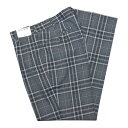 【在庫処分品】冬制服スラックス【グレー水色・白タータンチェック】ウエスト91・95cm【日本製】スリムツータック ウォッシャブル 制服ズボン チェックパンツ 男女兼用 式服 自由制服 春秋冬スリーシーズン KURI-ORI【クリオリ】 WKRB89S2