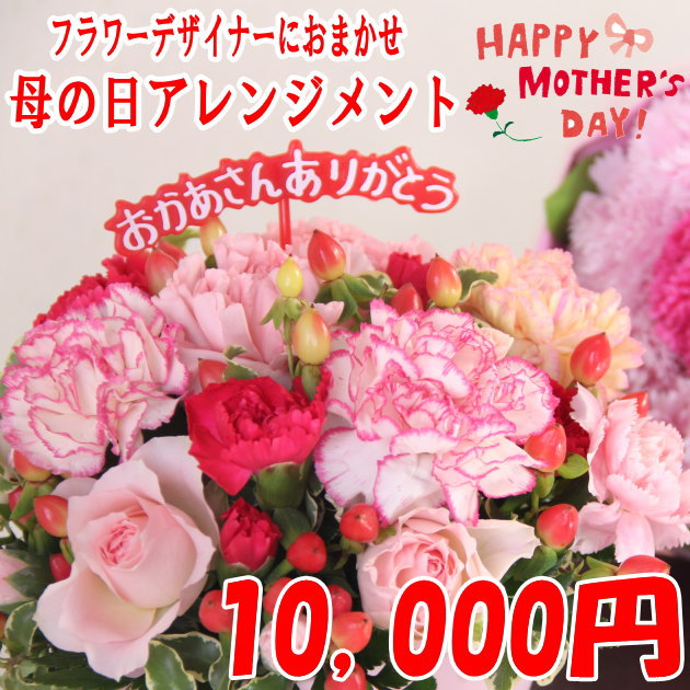 【遅れてごめんね】母の日ギフト デザイナーにおまかせフラワー10,000円【母の日 母親 お母さん おばあちゃん 祖母 3…