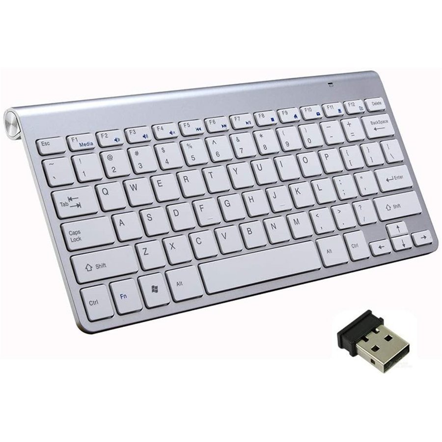 楽天クリアアフュー2.4GHz ワイヤレスキーボード 薄型 無線キーボード コンパクト ミニ USB接続 ノートパソコン,パソコン,スマートTV Windows10/8/7/XP/Vista/Mac/iMacに対応