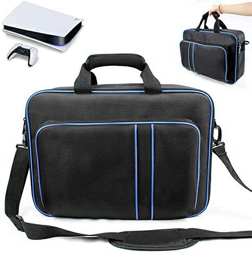 即納 PS5対応バッグ　PS5対応リュック　PlayStation5対応収納バック PS5対応収納バック Playstation5＆PS5 Digital Edition for DualsenseControllerと互換性があります　保護ケース キャリーバッグ 大容量PS5 ケース 肩掛け 小物収納可 持ち運び 防塵 防水 耐衝撃 保護用