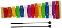 木琴 シロホン 知育玩具 おもちゃ パーカッション 打楽器 カラフルアルミプレート 木製ベース 子供へのギフト