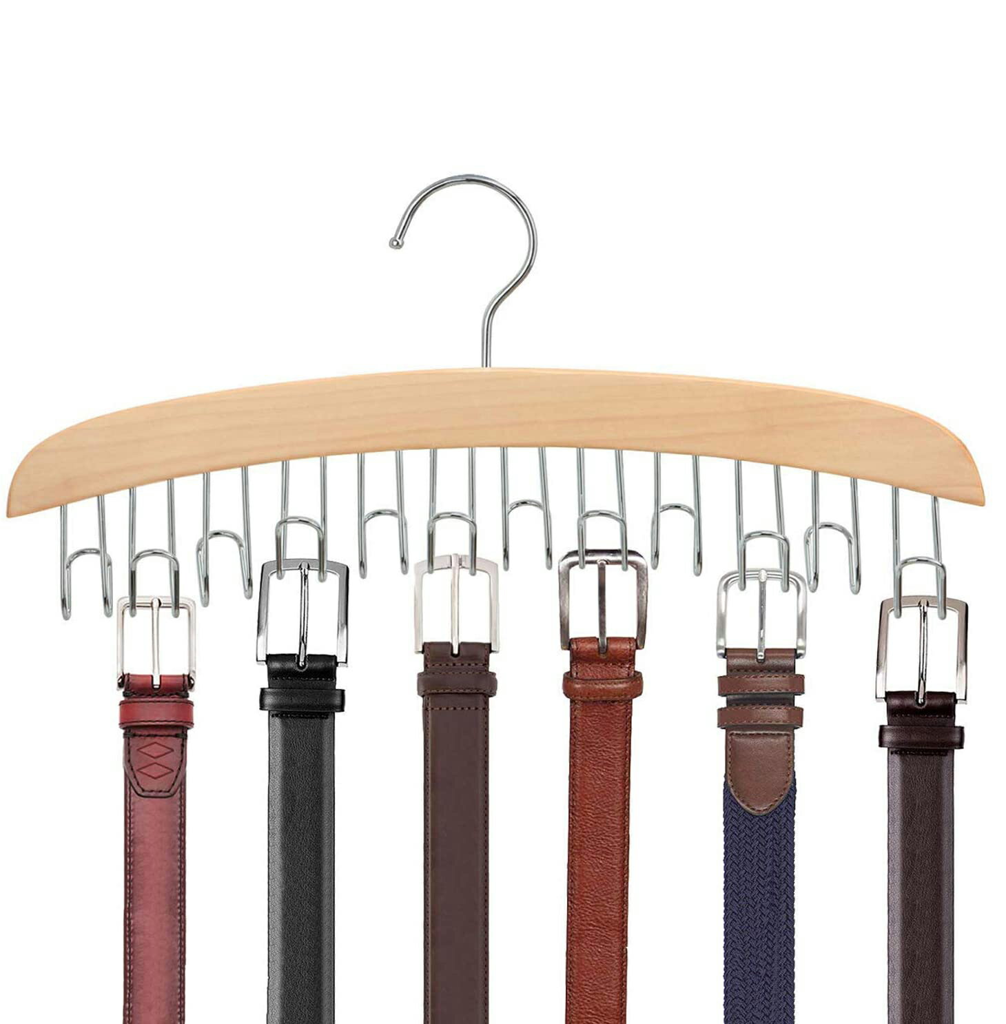 ベルトハンガー ハンガー ネクタイハンガー 12本収納 ベルト収納 ベルト掛け 帽子 小物 掛け 360度回転
