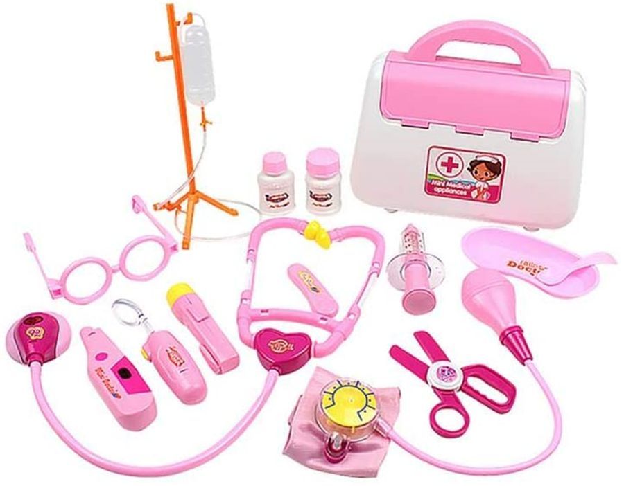 お医者さんごっこ ままごとおもちゃ お医者さんセット、知育 おもちゃ 社会性 言語力 想像力育ち ごっこ遊び15個セット、女の子 男の子 知育 おもちゃ 誕生日 プレゼント 知育玩具 贈り物 プレゼント