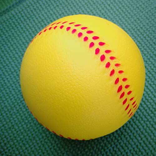ソフトボール 野球 やわらかい 練習用 2号球 やわらかソフトボール 学校 体育 子供用 野球ボール やわらかい 安全 室内遊び キッズ 小学生 幼児 ふわふわ 野球デビュー トレーニング 手遊び スクイーズ 硬式野球ボール プレゼント 9cm 3個セット kuriaafew-10003391 クリアアフュー サンプル画像3