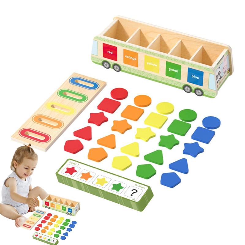 モンテッソーリのコインボックス 2-in-1 木製モンテッソーリボックス 赤ちゃん向けの感覚と物体の永続性おもちゃ ホームスクール用品